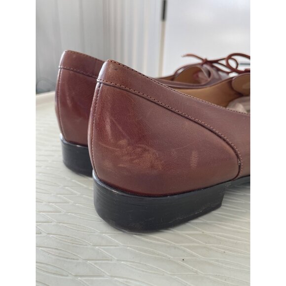Trotters Oxfords Size 12 Narrow Woven Leather Brown Lace Up Comfortable Formal - Picture 9 of 10